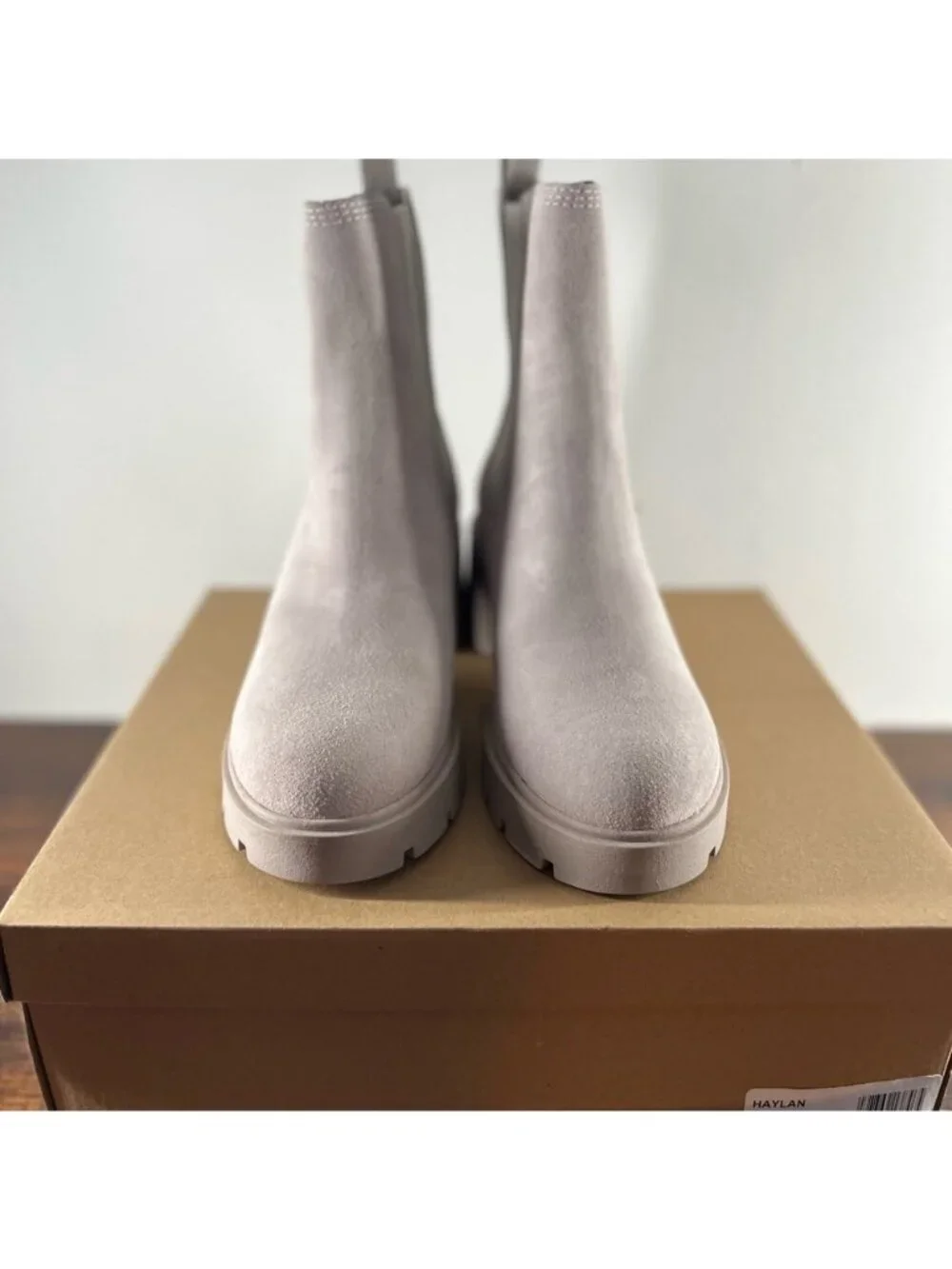 Listing for Steve Madden HAYLAN Grey Suede Boots (Size 9.5m AND 11m)